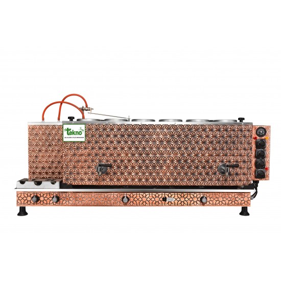 6 DEMLİKLİ BAKIR AKILLI ÇAY KAZANI